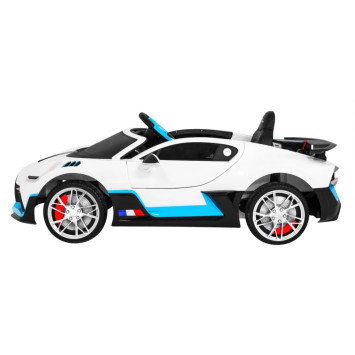 Детский электромобиль Bugatti Divo (белый лак, 12V) - HL338