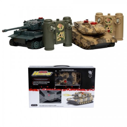 Радиоуправляемый танковый бой Huan QI Tiger vs Leopard 1:28 2.4G - 508C