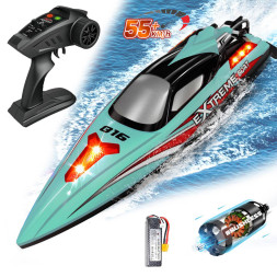 Радиоуправляемый катер Blue Extreme (48 см, 55 км/ч, Brushless, 2.4G) - HJ816PRO-BLUE