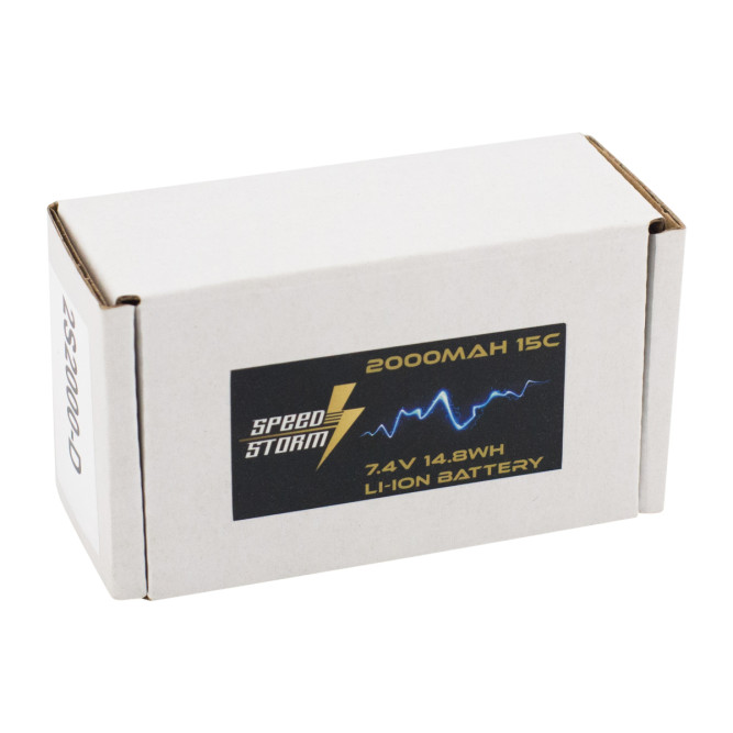 Аккумулятор Speed Storm Li-ion 18650 7.4V 2000 mAh разъем T-plug (Deans) - SS-2S2000-D