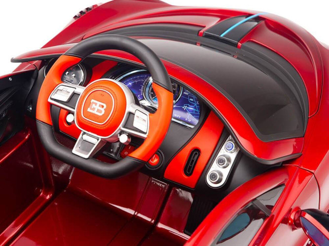 Детский электромобиль Bugatti Divo (красный лак, 12V) - HL338