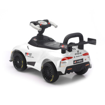 Электромобиль каталка Toyota GR SUPRA GT4 (6V, EVA, пульт) - SMT-519-WHITE