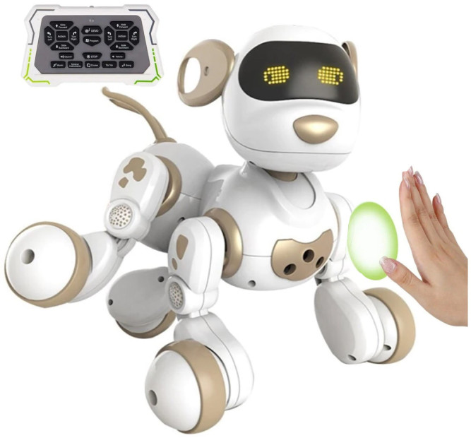 Радиоуправляемая собака-робот Smart Robot Gold Dog &amp;#039;&amp;#039;Dexterity&amp;#039;&amp;#039; - AW-18011-GOLD