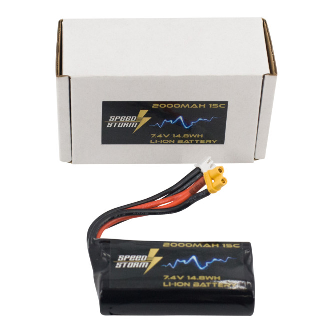 Аккумулятор Speed Storm Li-ion 18650 7.4V 2000 mAh разъем XT30 - SS-2S2000-XT30