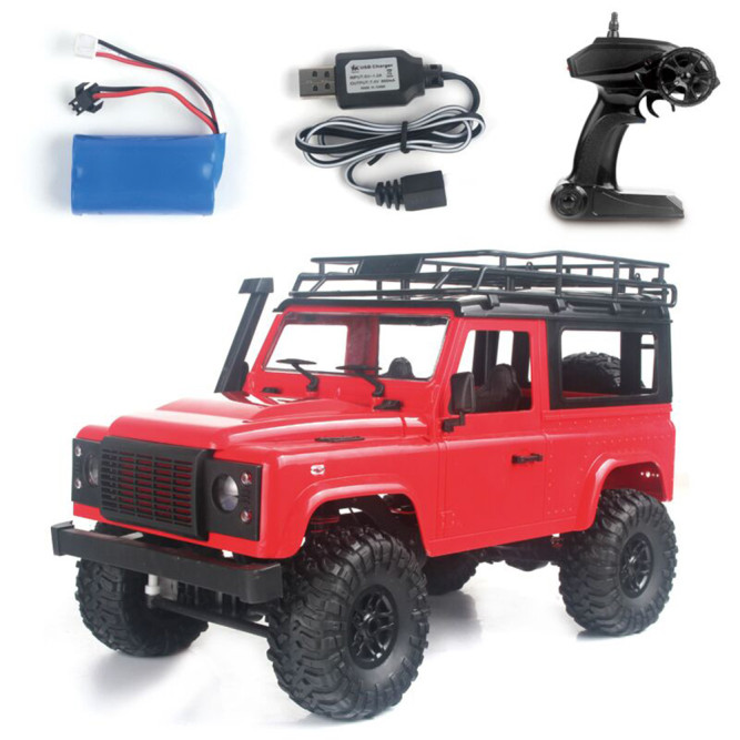 Радиоуправляемый внедорожник Land Rover Defender 4WD 1:12 - MN-90-RED