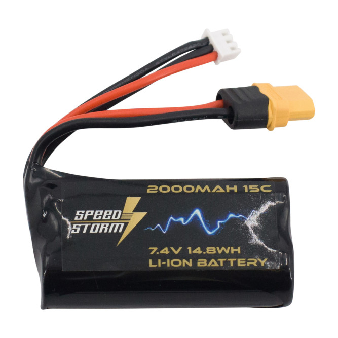 Аккумулятор Speed Storm Li-ion 18650 7.4V 2000 mAh разъем XT60 - SS-2S2000-XT60