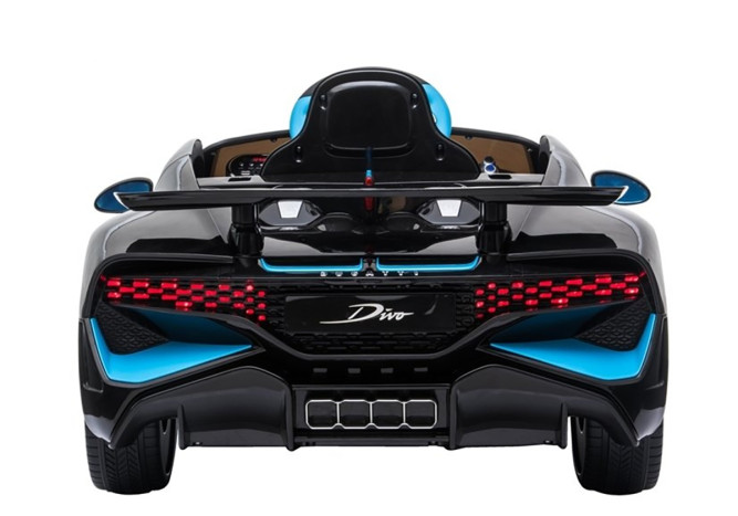 Детский электромобиль Bugatti Divo (черный, 12V) - HL338