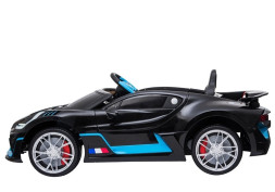 Детский электромобиль Bugatti Divo (черный, 12V) - HL338