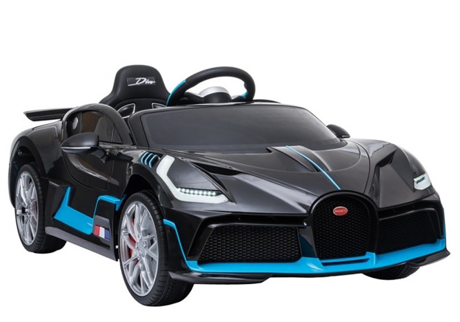 Детский электромобиль Bugatti Divo (черный, 12V) - HL338