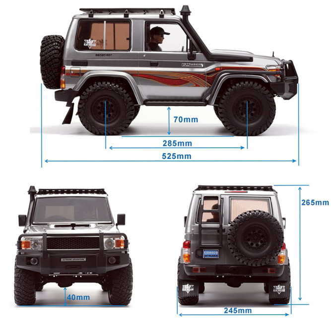 Радиоуправляемый краулер HSP RGT INTRUDER 4WD 1:10 - EX86020-P86486-1