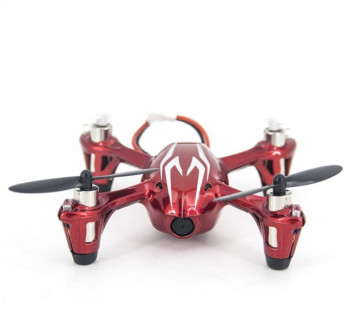 Радиоуправляемый красный квадрокоптер Hubsan X4 H107C c видеокамерой 2.4G - H107C-RED