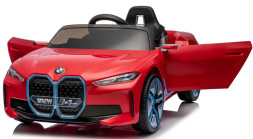 Детский электромобиль BMW I4 (полный привод, 12V) - JE1009-RED