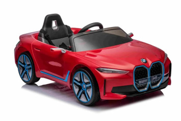 Детский электромобиль BMW I4 (полный привод, 12V) - JE1009-RED