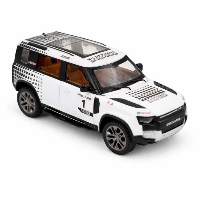 Радиоуправляемая металлическая машина Land Rover Defender 1:22 - HCL-3810-WHITE