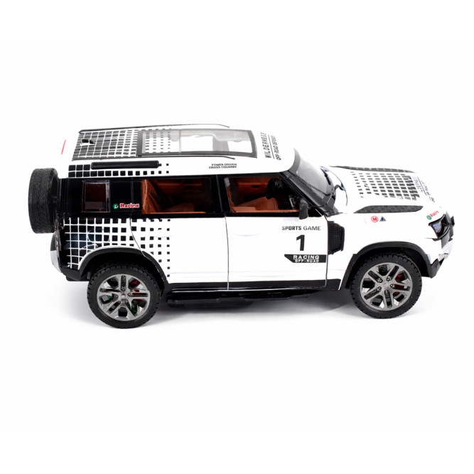 Радиоуправляемая металлическая машина Land Rover Defender 1:22 - HCL-3810-WHITE