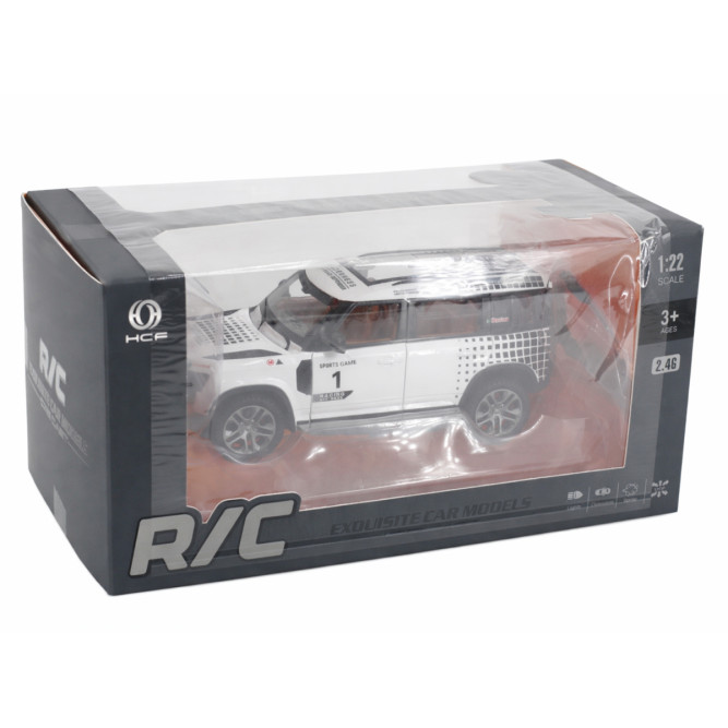 Радиоуправляемая металлическая машина Land Rover Defender 1:22 - HCL-3810-WHITE