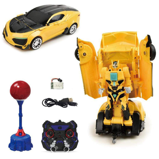 Радиоуправляемый робот-трансформер-боксер JiaQi (спортивная машина) - TT687-S