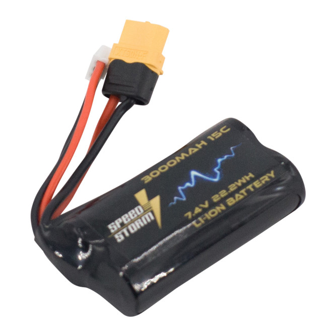 Аккумулятор Speed Storm Li-ion 18650 7.4V 3000 mAh разъем XT60 - SS-2S3000-XT60