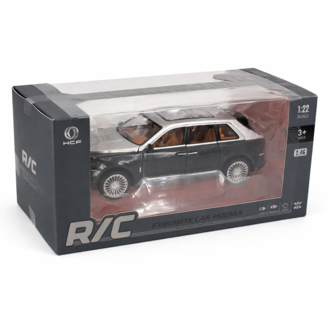 Радиоуправляемая металлическая машина Rolls-Royce Cullinan 1:22 - HCL-3806-BLACK
