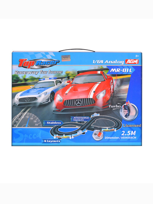 Гоночный трек от сети Mercedes SLS (длина трека 2,5 м, 2 машинки) - MR-01L