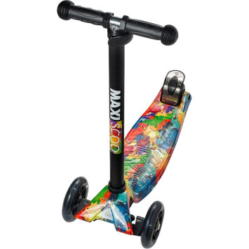 Самокат Трехколесный, со Светящимися Колесами, Радуга - MSC-J081910