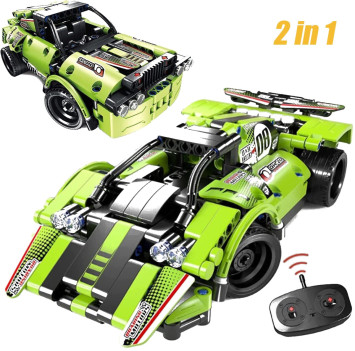 Конструктор Qihui Гоночные автомобили (2в1, пульт, 335 деталей) - QH8020