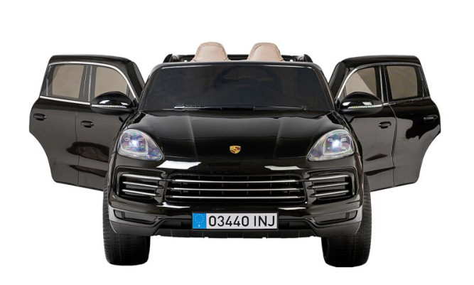Детский электромобиль PORSCHE CAYENNE S 12V - JJ2128-BLACK-PAINT