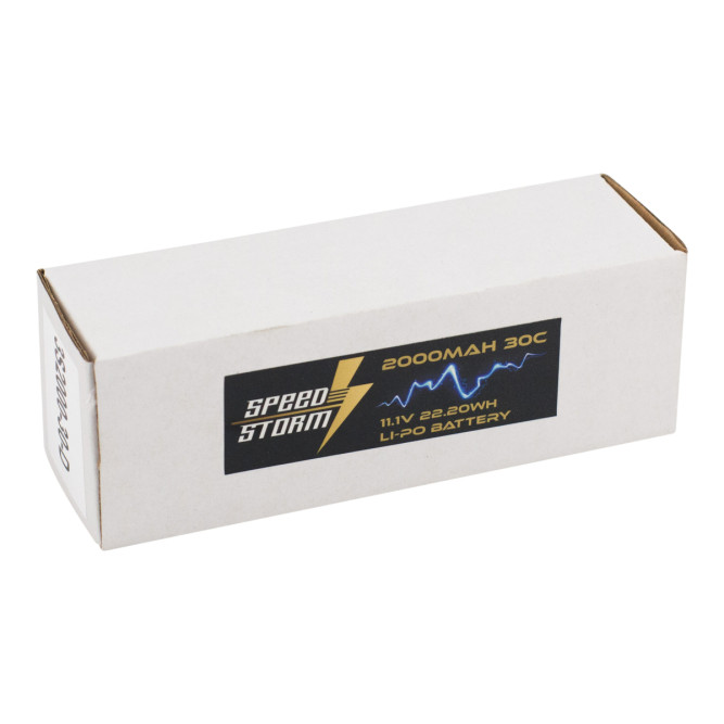 Аккумулятор Speed Storm Li-Po 11.1V 30C 2000 mAh разъем T-plug (Deans) - SS-3S2000-30-D