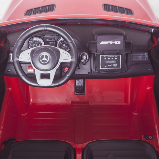 Электромобиль Mercedes Benz GLS63 (красный лак, 4WD, 12V) - HL228