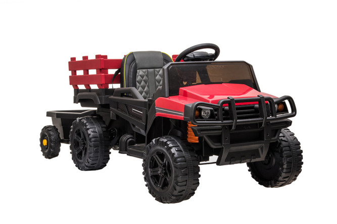 Детский электромобиль Bettyma квадроцикл с прицепом 2WD 12V - BDM0926-RED