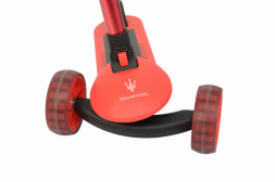 Трехколесный беговел-самокат Maserati с сиденьем - CLB-0140-RED
