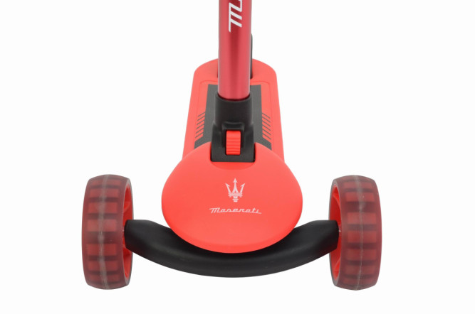 Трехколесный беговел-самокат Maserati с сиденьем - CLB-0140-RED