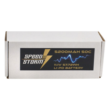Аккумулятор Speed Storm Li-Po 11.1V 50C 5200 mAh Hard Case разъем T-plug (Deans) - SS-3S5200-50-D