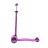 Самокат Трехколесный, со Светящимися Колесами, Розовый - MSC-J082001