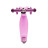 Самокат Трехколесный, со Светящимися Колесами, Розовый - MSC-J082001