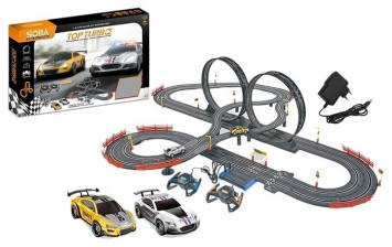 Гоночный автотрек Soba (790 см, 2 машинки на пульте, работает от сети и батареек) - SOBA-A49-10A