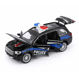 Радиоуправляемая металлическая полицейская машина Maybach GLS 1:22 - HCL-3605-BLACK