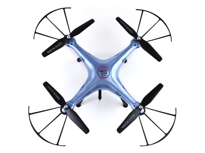 Радиоуправляемый синий квадрокоптер Syma X5HW с барометром Wi-Fi FPV - X5HW-B