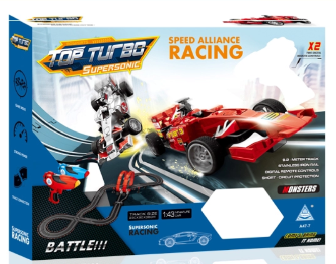 Гоночный автотрек Soba (920 см, 2 машинки на пульте, питание от сети, звук, 27 MHz) - SOBA-A47-7
