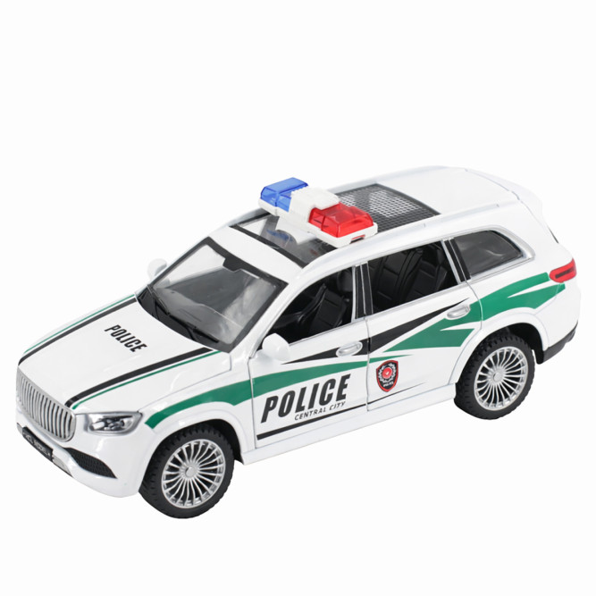 Радиоуправляемая металлическая полицейская машина Maybach GLS 1:22 - HCL-3605-WHITE