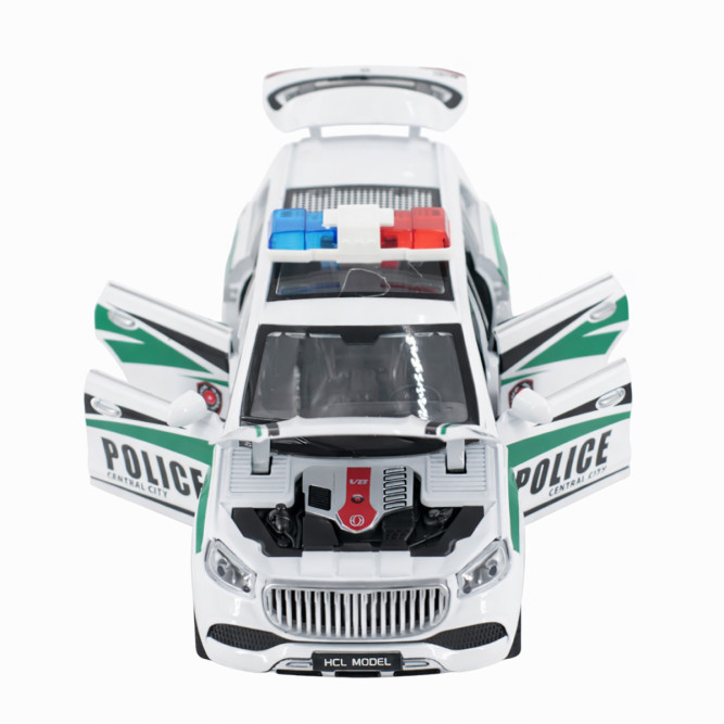 Радиоуправляемая металлическая полицейская машина Maybach GLS 1:22 - HCL-3605-WHITE