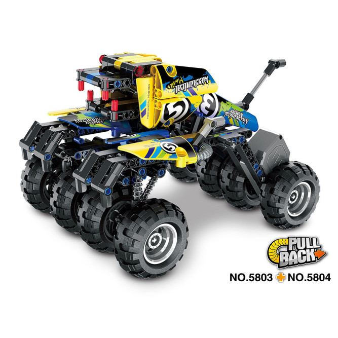 Конструктор QiHui Technics &amp;quot;Краулер, Киборг&amp;quot; (инерционная модель), 199 деталей - QH5804