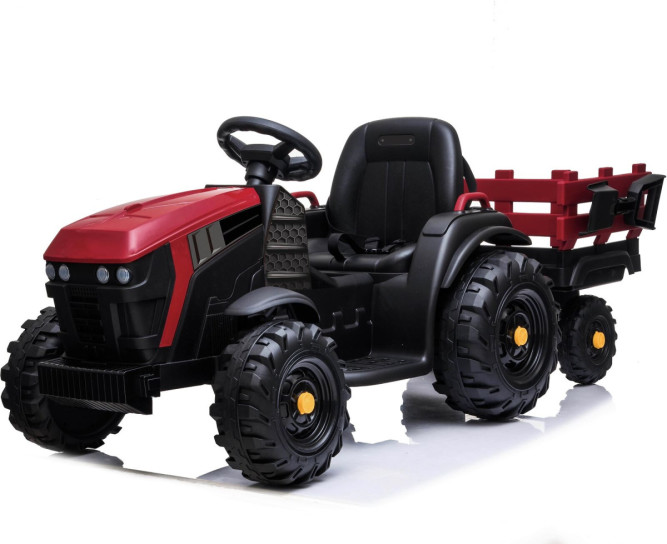 Детский электромобиль Bettyma трактор с прицепом 2WD 12V - BDM0925-RED