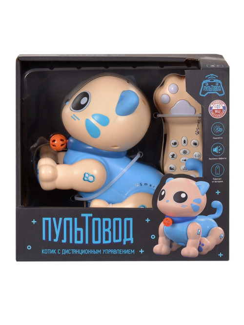 Радиоуправляемый робот Интерактивный Котенок Пультовод - ZYA-A3158-BLUE