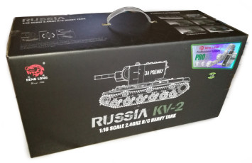 Радиоуправляемый танк Heng Long Long KV-2 (Россия) Pro V7.0 масштаб 1:16 - 3949-1Pro V7.0