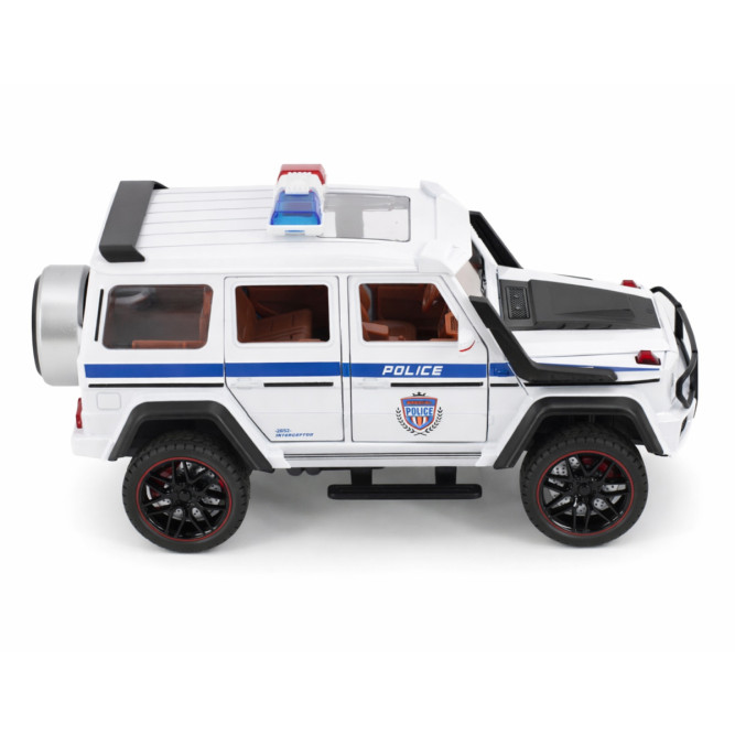 Радиоуправляемая металлическая полицейская машина Mercedes G500 1:22 - HCL-3608-WHITE