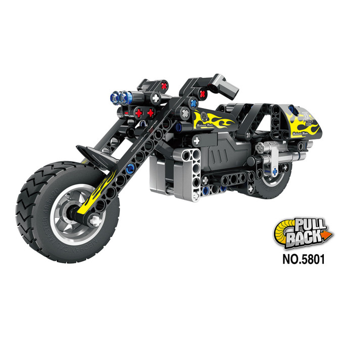 Конструктор QiHui Technics &amp;quot;Мотоцикл&amp;quot; (инерционная модель), 183 детали - QH5801