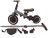 Детский беговел-велосипед 4в1 с родительской ручкой, темно-серый - TR007-DARK-GREY
