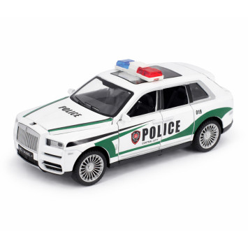 Радиоуправляемая металлическая полицейская машина Rolls-Royce Cullinan 1:22 - HCL-3606-WHITE