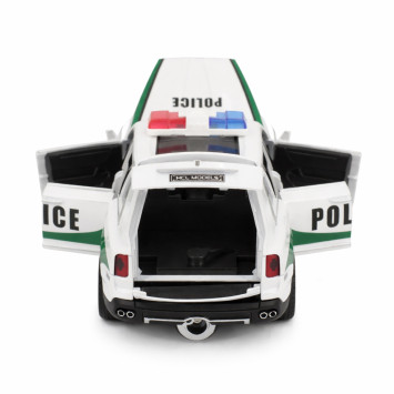 Радиоуправляемая металлическая полицейская машина Rolls-Royce Cullinan 1:22 - HCL-3606-WHITE